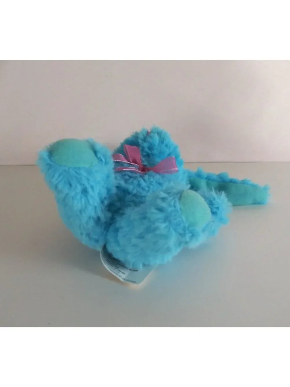 Greenbriar Easter Blue Bunny Wearing Pink Bow Soft 7